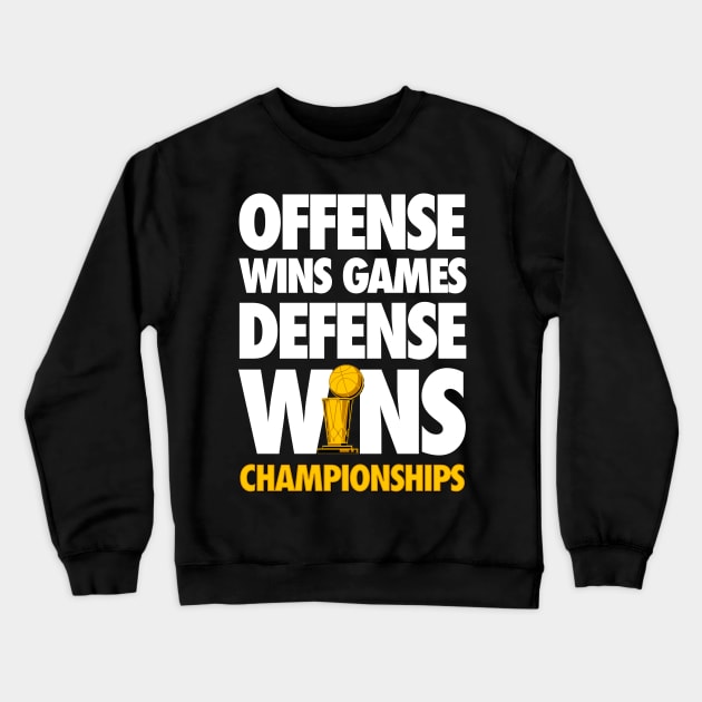 Defense wins Championships Crewneck Sweatshirt by Aefe